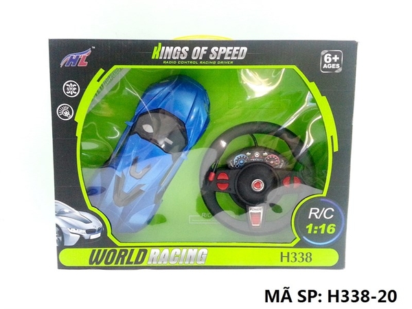 H338-20 HỘP XE HƠI FERRARI ĐK 7 Đ.TÁC KHÔNG SẠC 1:16 /0