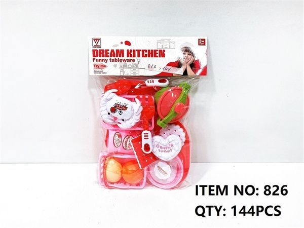 826 TÚI BẾP GAS ĐƠN, NỒI, CHẢO ỐP LA, THỚT, GIỎ, BÁNH SINH NHẬT, CUA (PVC)