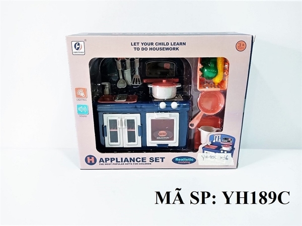 YH189C HỘP NHÀ BẾP PIN LÒ NƯỚNG, BỒN RỬA CHÉN, NỒI, CHẢO Appliance Set