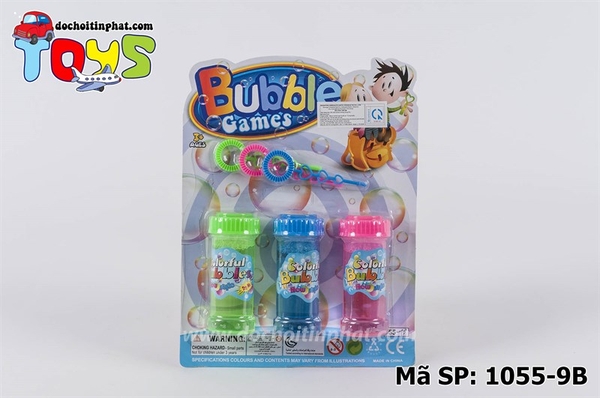 1055-9B VỈ THỔI XÀ BÔNG 3 CHAI