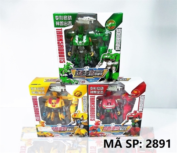 2891 HỘP RÁP ROBO BIẾN HÌNH XE, KHỦNG LONG (3 MẪU) Transrobots