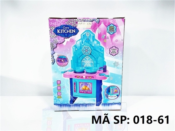 _018-61 HỘP KỆ BẾP PIN LÒ NƯỚNG LÂU ĐÀI BÔNG TUYẾT Castle Kitchen