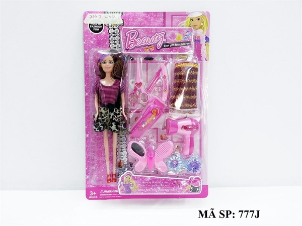 777J VỈ BABY 1C 1 ÁO, KÉO, LƯỢC BƯỚM, MÁY SẤY, KẸP TÓC
