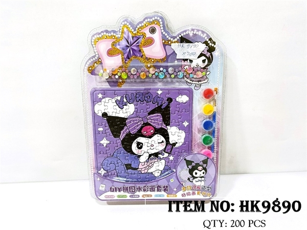 HK9890 VỈ TRANH GHÉP TÔ MÀU NƯỚC SANRIO