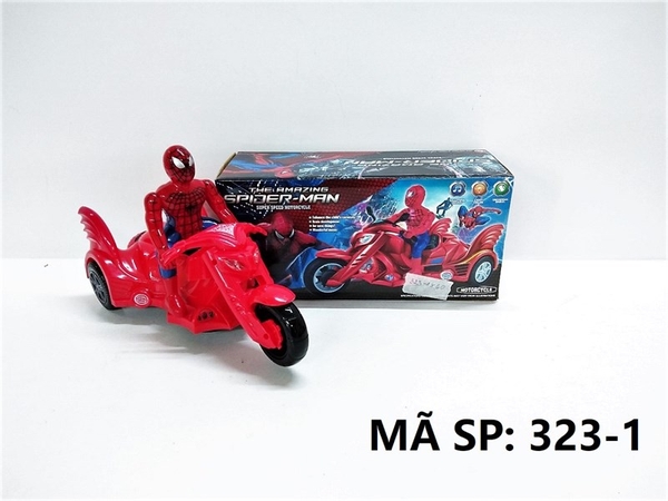 323-1 HỘP XE MOTO NHỆN PIN NHẠC ĐÈN CÓ NGƯỜI (THE AMAZING SPIDER-MAN)