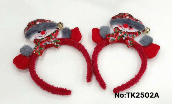 TK2502A  TÚI 2C CÀI TÓC NOEL NGƯỜI TUYẾT, GẤU CHUÔNG