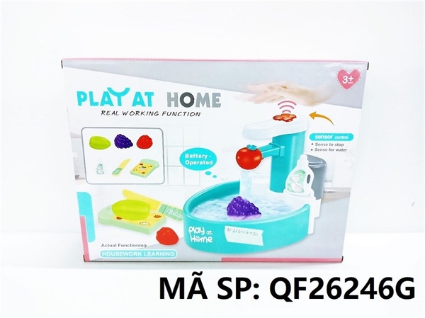 QF26246G HỘP BẾP BỒN RỬA HOA QUẢ PIN (XANH)