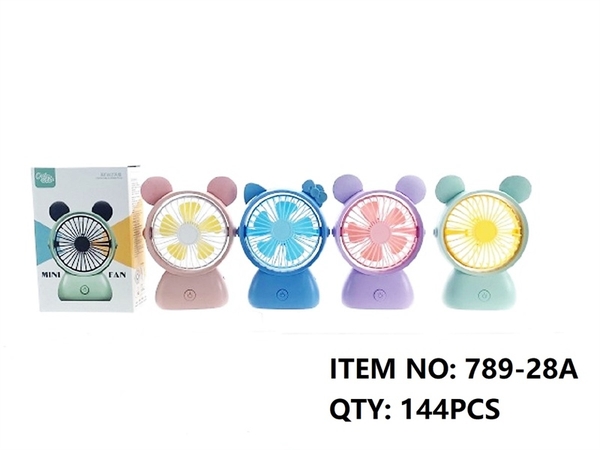 789-28A HỘP QUẠT BÀN PIN SẠC USB