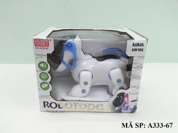 A333-67 HỘP CHÓ TAI DÀI ROBO PIN, MẮT ĐÈN