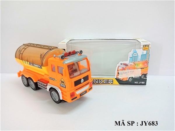 JY683 HỘP XE CÔNG TRÌNH BỒN PIN NHẠC ĐÈN