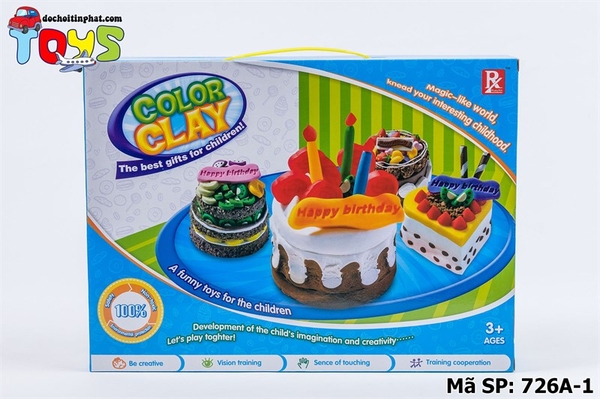 726A-1 HỘP BẾP ĐẤT SÉT LÀM BÁNH SINH NHẬT 6 HŨ