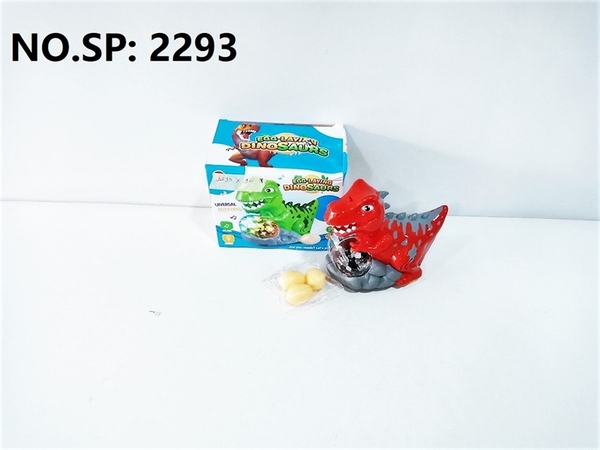 2293 HỘP KHỦNG LONG PIN ĐẺ TRỨNG ÔM CHÂU XOAY ĐÈN Egg-laying dinosaurs
