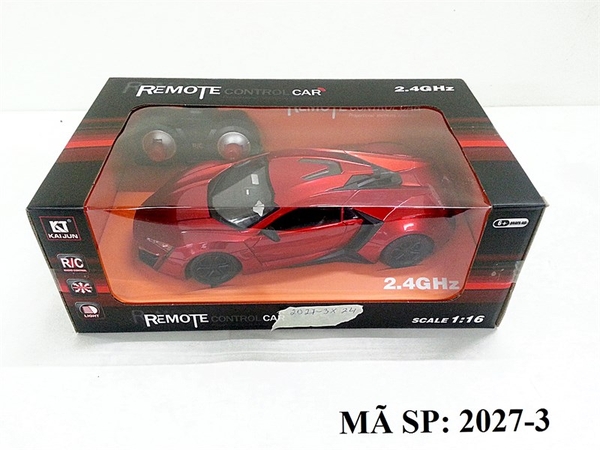 2027-3 HỘP XE HƠI FERRARI ĐIỀU KHIỂN 7 ĐỘNG TÁC ĐÈN CÓ SẠC TL 1:16