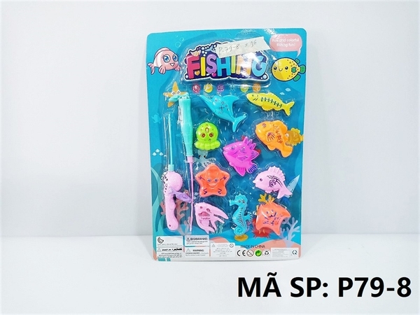 P79-8 VĨ CÂU CÁ 1 CẦN HÍT + 10C (CÁ NGỰA, BẠCH TUỘT, SAO BIỂN, CÁ ĐUỐI) Fishing