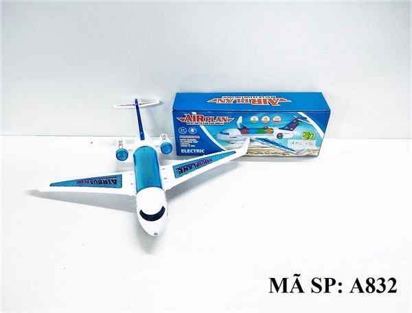 A832  HỘP MÁY BAY PIN NHẠC ĐÈN 3D