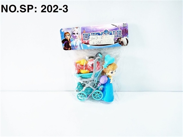 202-3 TÚI BẾP XE ĐẨY BÁNH, KẸO + 1C BABY FROZEN NGƯỜI TUYẾT (PVC) 202-
