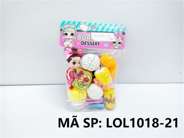 LOL1018-21 TÚI BẾP DÍNH BÁNH DIMSUM, 1C BÉ CHIBI (PVC) Surprise Dessert