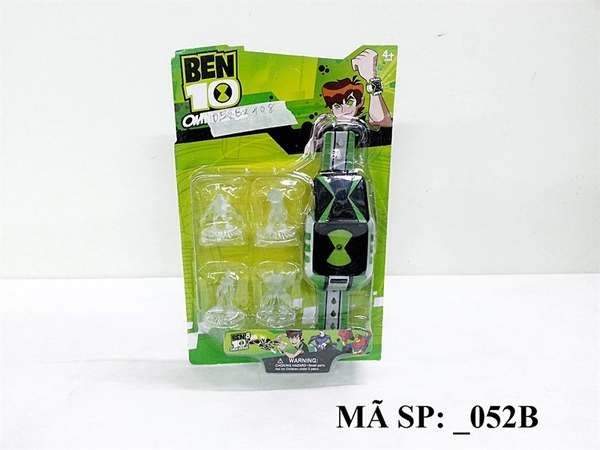 _052B VỈ ĐỒNG HỒ PIN BEN BIẾN HÌNH + 4T TRONG (BEN10)
