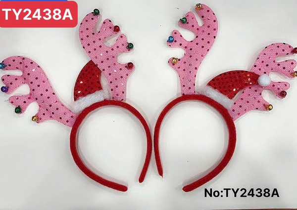 TY2438A  TÚI 2C CÀI TÓC NOEL SỪNG TUẦN LỘC + NÓN