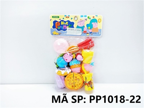 PP1018-22 TÚI BẾP BÁNH NGỌT, DONUT, 2C HEO PEPPA (PVC)