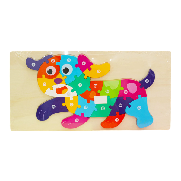 DL-585/TL BẢNG GỖ XẾP HÌNH THÚ ĐỦ MẪU