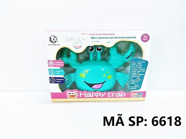 6618 HỘP CUA PIN NHẠC (THÚ PIN) Happy Crab