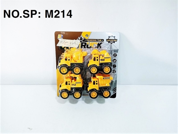 M214 VỈ XE CÔNG TRÌNH 4C ĐỦ MẪU (TRỘN, CÀO. CẨU, BEN)