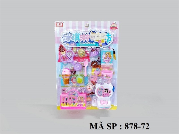 878-72 VĨ ÉP BẾP MÁY TÍNH TIỀN SIÊU THỊ+ TỦ KEM + KEM, ĐỒ GẮP