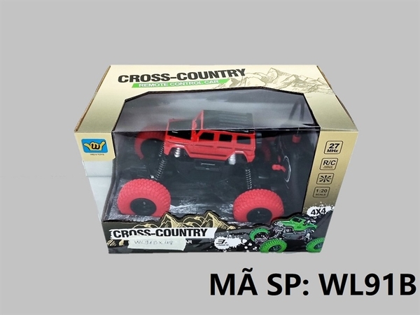 WL91B HỘP XE HƠI ĐỊA HÌNH ĐK 7 Đ.TÁC, CÓ SẠC TL 1:20 Cross-country