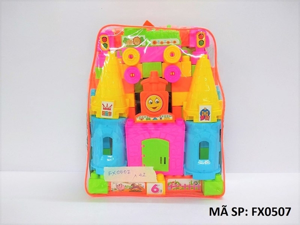 FX0507  TÚI RÁP BALO LÂU ĐÀI, XE LỬA 86 MIẾNG