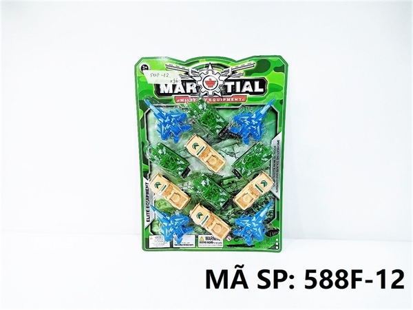 588F-12 VỈ XE QUÂN SỰ TRỚN 12C ĐỦ MẪU (TĂNG, MÁY BAY CHIẾN ĐẤU, JEEP) Martial