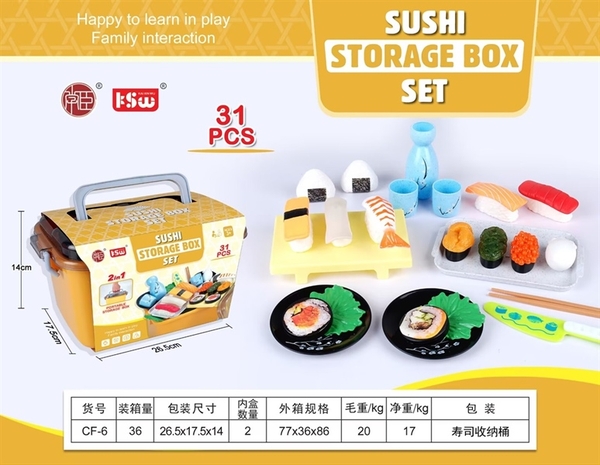 CF-6 HỘP VALI BẾP SUSHI 31 MIẾNG