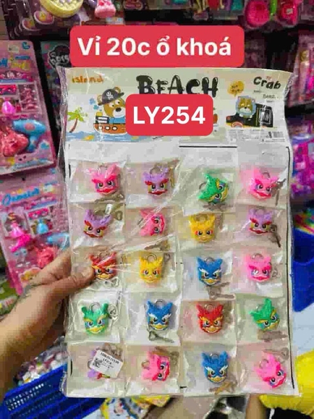 LY254 VỈ 20C MÓC KHÓA RỒNG