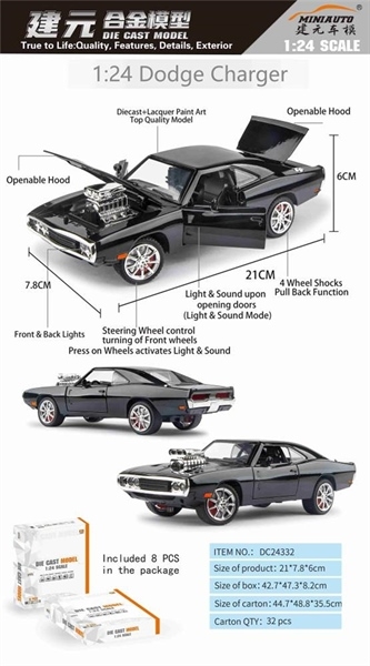 DC24332 HỘP XE SẮT MÔ HÌNH 8C