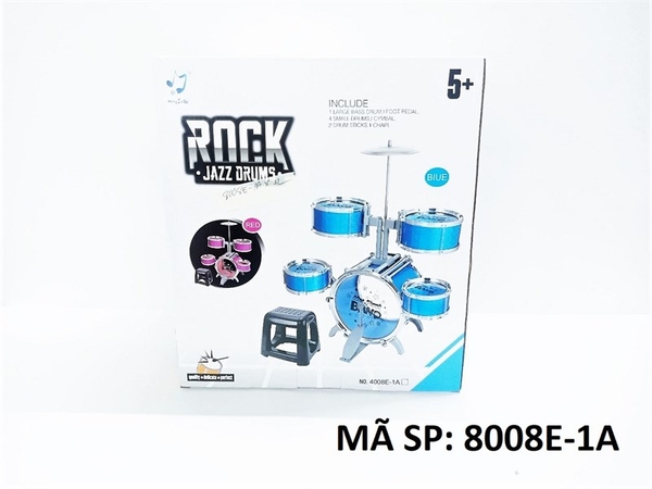 8008E-1A HỘP TRỐNG ĐÁNH 5 CÁI, CHẬP CHENG, BÀN ĐẠP + GHẾ 2008E-1A, 9008E-1A, 4008E-1A