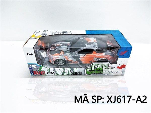 XJ617-A2 HỘP XE HƠI ĐIỀU KHIỂN 7 ĐỘNG TÁC, ĐÈN LED 3D, KHÔNG SẠC, TL 1:20 XJ612-, XJ616-, XJ617-