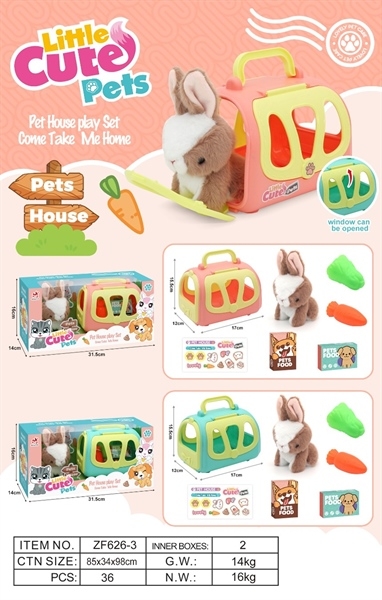 ZF626-3 HỘP LỒNG THỎ KHÔNG PIN