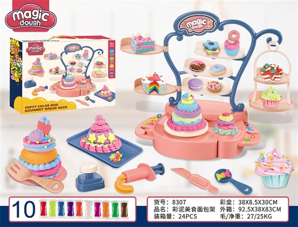 8307 HỘP ĐẤT SÉT LÀM BÁNH + KHUÔN + 10 TÚI