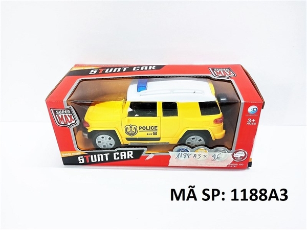 1188A3 HỘP XE HƠI CS PIN NHẠC ĐÈN, MỞ CỬA Stunt Car