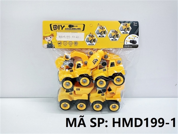 HMD199-1 TÚI XE CÔNG TRÌNH TRỚN 4C ĐỦ MẪU + ỐC VÍT (PVC)