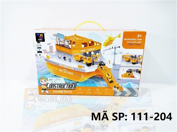 111-204 HỘP DU THUYỀN BÃI ĐẬU XE CT + 3C (2C XE SẮT + TRỰC THĂNG) Construction