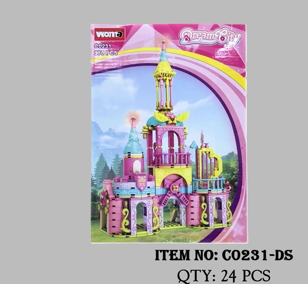 C0231-DS  HỘP LOGO RÁP LÂU ĐÀI 370 MIẾNG