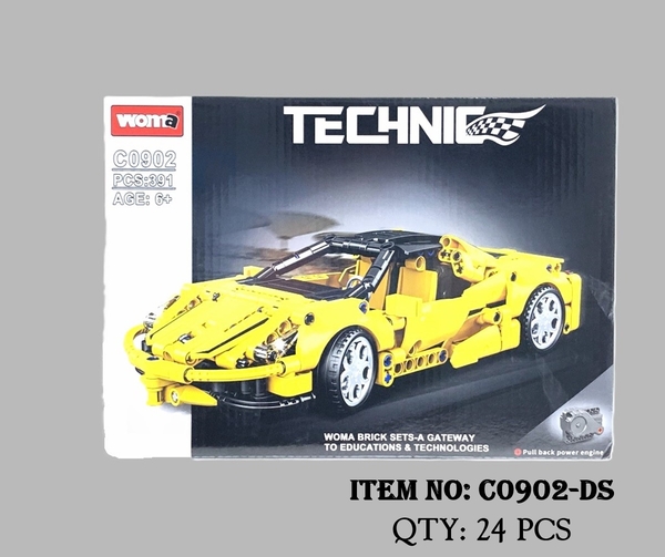 C0902-DS  HỘP LOGO RÁP XE HƠI FERRARI 391 MIẾNG