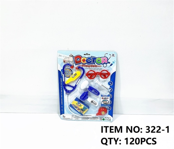 322-1 VỈ BÁC SĨ TAI NGHE, MẮT KIẾNG, ỐNG TIÊM, NHIỆT KẾ