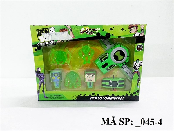 _045-4 HỘP ĐỒNG HỒ PIN BEN + XE HƠI + 3T TRONG (BEN10)