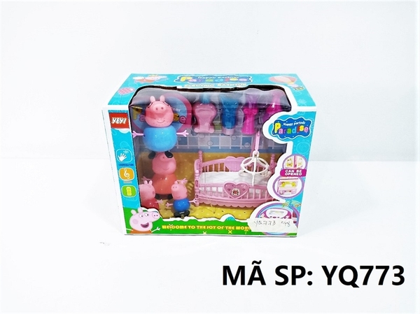 YQ773 HỘP HEO HỒNG 4C + NÔI EM BÉ + CHAI NƯỚC HOA Paradies YM707A, YM708A, YM709A, YM710A, YM713A