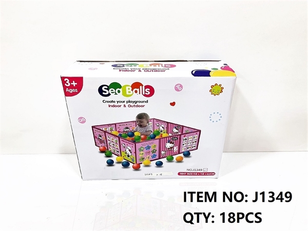 J1349 HỘP KHUNG RÀO NHÀ BANH MÈO KITTY J1350