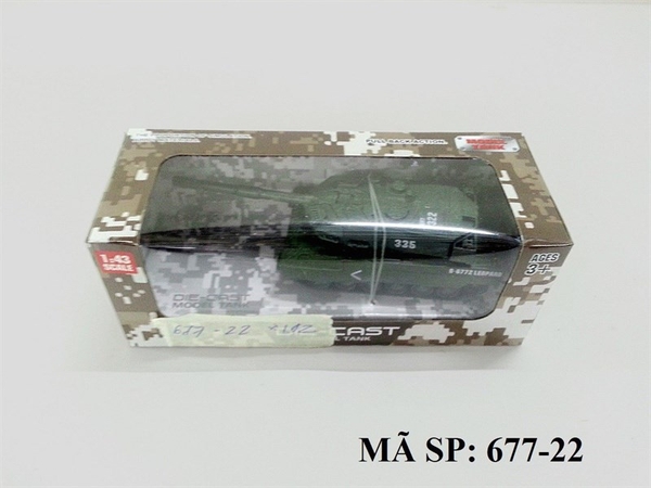 677-22 HỘP XE TĂNG LÍNH 1 NÒNG SẮT TRỚN BÁNH XÍCH