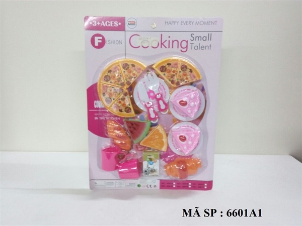 6601A1 VĨ BẾP DÍNH BÁNH PIZZA + BÁNH SINH NHẬT (KEM)+ 2 BÁNH MÌ+ 2 LY+DƯA HẤU, CAM 6601ABCDEF