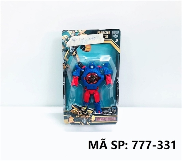 777-331 VĨ ĐỒNG HỒ PIN CHIẾU HÌNH, BIẾN HÌNH ROBO Transformers